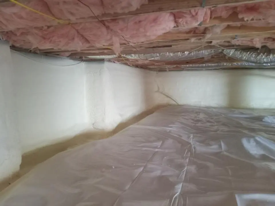 Crawl space encapsulation with closed-cell spray foam for Spray Foam Roofing in Oakdale